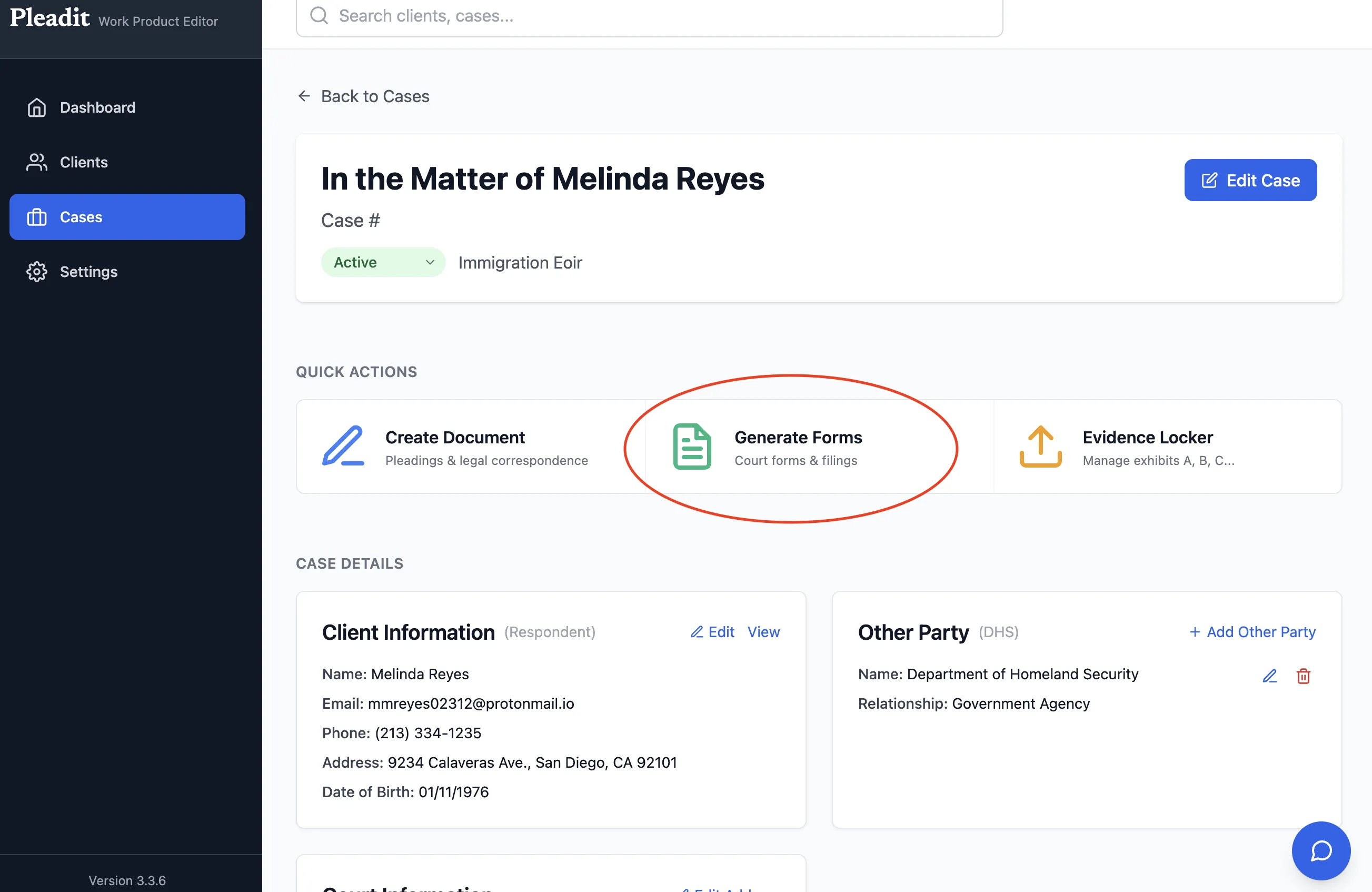 Generate Forms